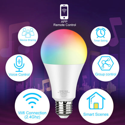 LED Light Bulb (WIFI Controllability)